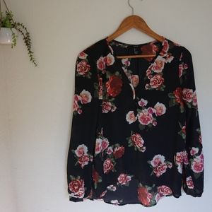 Forever 21 Flower Blouse